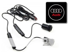 Проекция на двери с эмблемой Audi